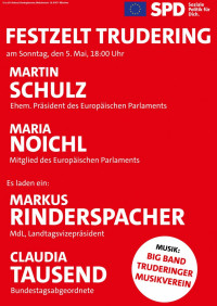 Martin Schulz kommt zum Truderinger Festzelt am 5. Mai