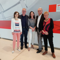 Die neue Arbeitsgruppe Bau, Wohnen, Stadtentwicklung und Kommunen mit Elisabeth Kaiser, Klaus Mindrup, Claudia Tausend, Bernd Daldrup und Ulli Nissen.